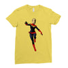 captain marvel Ladies Fitted T-Shirt