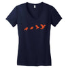 Origami Animal Women's V-Neck T-Shirt