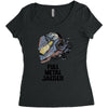full metal jaeger Women's Triblend Scoop T-shirt