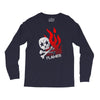skull &amp; flames Long Sleeve Shirts