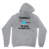 technically, the glass is always full Unisex Hoodie