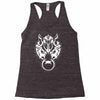 fenrir wolf motif Racerback Tank
