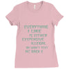 everything i like girls Ladies Fitted T-Shirt