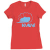 wave Ladies Fitted T-Shirt