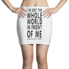 official t shirt red sleeping with sirens whole world lyrics all sizes Mini Skirts