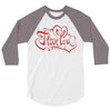 love red 3/4 Sleeve Shirt