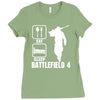 eat sleep battlefield 4, funny Ladies Fitted T-Shirt