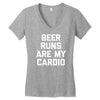 beer run cardio Women's V-Neck T-Shirt