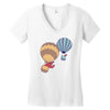 hot bear balloon Women's V-Neck T-Shirt