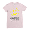 happy place Ladies Fitted T-Shirt