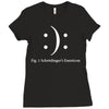 schrodinger's emoticon Ladies Fitted T-Shirt