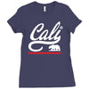 cali bear Ladies Fitted T-Shirt