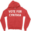 vote for cynthia Zipper Hoodie