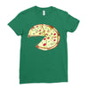 Pizza Slice Big Ladies Fitted T-Shirt