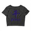 peace chinese writing language Crop Top
