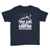 Camper Couple Girl White Youth Tee