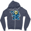 mitesized skeleboy Zipper Hoodie