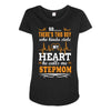 There's This Boy Who Stole My Heart He Calls Me Stepmom Maternity Scoop Neck T-shirt