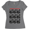 expressions of captain holt Women's Triblend Scoop T-shirt