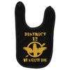 District 12 We Salute You Baby Bibs