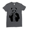 gangster panda Ladies Fitted T-Shirt