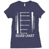 beard length chart Ladies Fitted T-Shirt