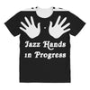 caution! jazz handsfunny jazz dance comic boogie camp trumpet All Over Women's T-shirt