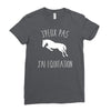 j'peux pas j'ai &eacute;quitation blc Ladies Fitted T-Shirt