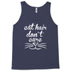 cat hair don't care cute crazy cat Tank Top