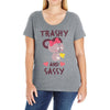 trashy and sassy Ladies Curvy T-Shirt