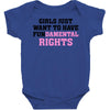 girls just want to have fundamental rights Baby Bodysuit