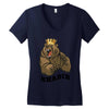 bear khabib Women's V-Neck T-Shirt