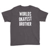 worlds okayest brother funny Youth Tee