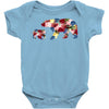 mama bear baby bear floral Baby Bodysuit