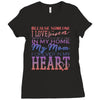 my mom is in heaven forever Ladies Fitted T-Shirt