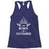 Legends Are Born In November Racerback Tank