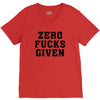 Zero Fucks Given V-Neck Tee