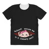 January Peeking Out Asian Baby Girl All Over Women's T-shirt