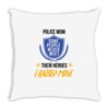 police mom  i rised mine Throw Pillow