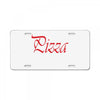 pizza License Plate