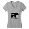 dad bear Women's V-Neck T-Shirt