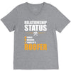 relationship status taken by a roofer V-Neck Tee