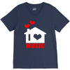 i love house music V-Neck Tee