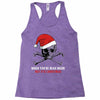 skull christmas Racerback Tank