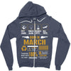 born march multitasking problem solving Zipper Hoodie