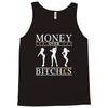 money over bitches graphic Tank Top