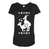 merry xmas Maternity Scoop Neck T-shirt