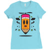 fly pencil vector Ladies Fitted T-Shirt
