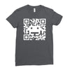 space alien qr code Ladies Fitted T-Shirt
