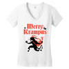 merry krampus Women's V-Neck T-Shirt